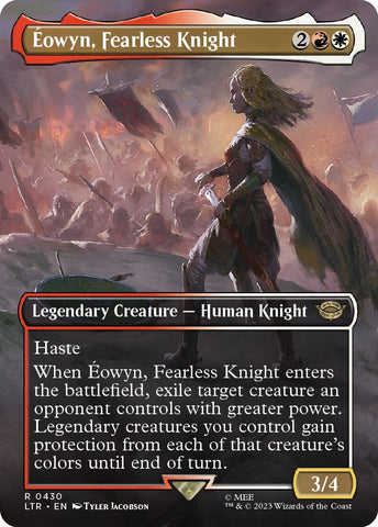 Eowyn, Fearless Knight (Borderless Alternate Art) [The Lord of the Rings: Tales of Middle-Earth] Magic: The Gathering