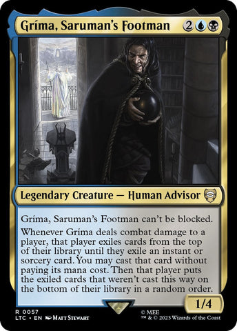 Grima, Saruman's Footman [The Lord of the Rings: Tales of Middle-Earth Commander] Magic: The Gathering