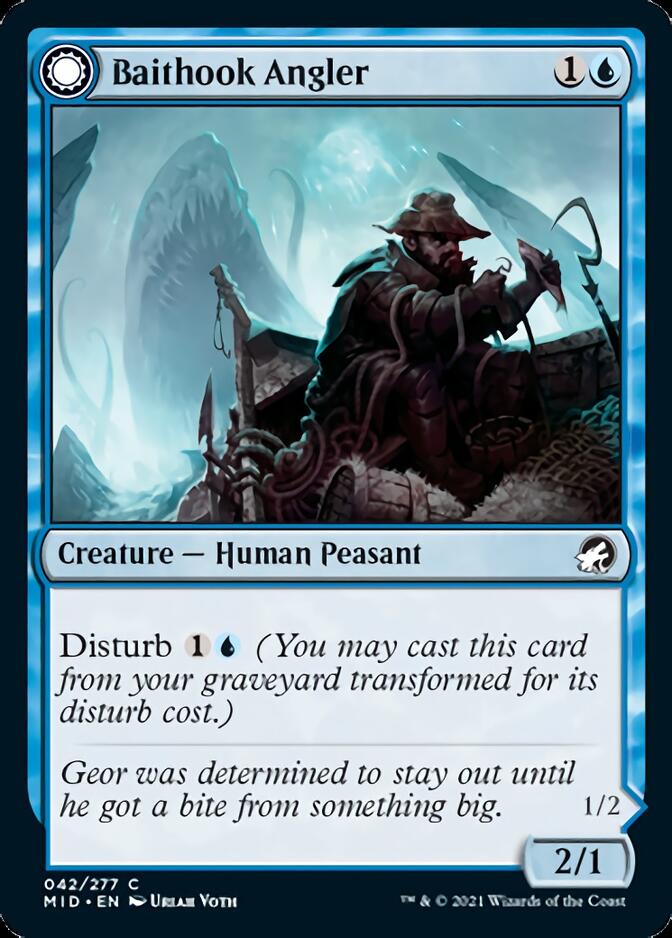 Baithook Angler // Hook-Haunt Drifter [Innistrad: Midnight Hunt] Magic: The Gathering