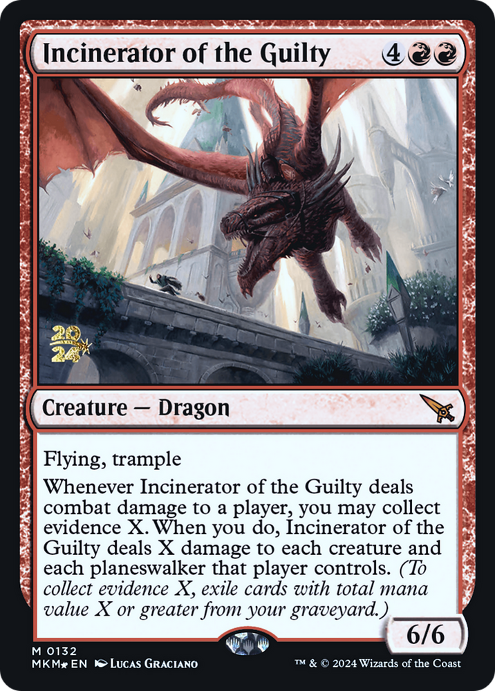 Incinerator of the Guilty [Murders at Karlov Manor Prerelease Promos] Magic: The Gathering