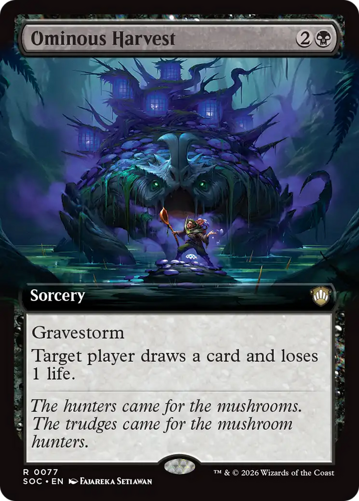 Ominous Harvest (Extended Art) [Secrets of Strixhaven Commander] Magic: The Gathering