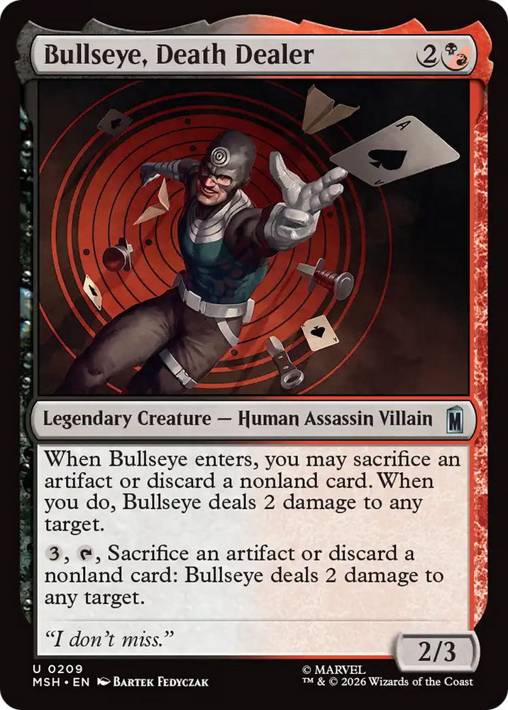 Bullseye, Death Dealer [Marvel Super Heroes] Magic: The Gathering