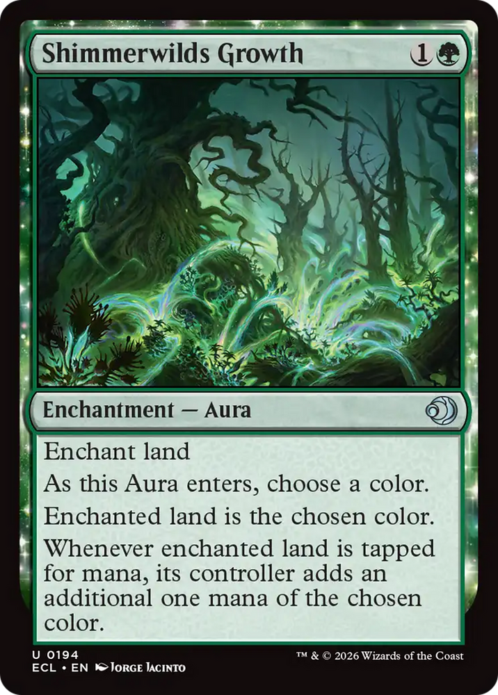 Shimmerwilds Growth [Lorwyn Eclipsed] Magic: The Gathering