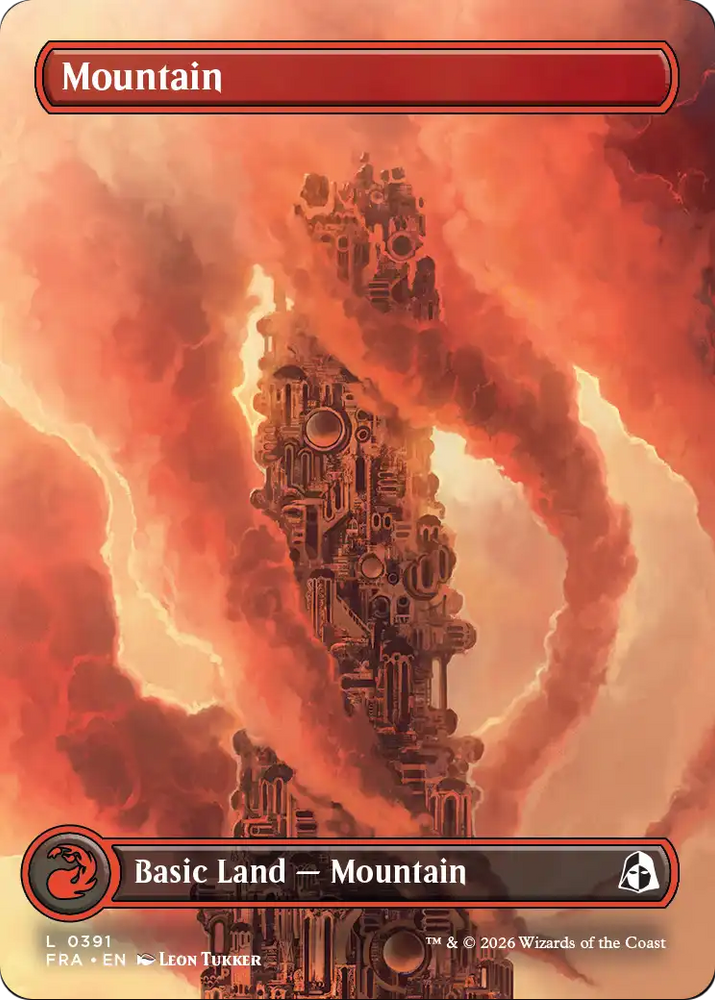 Mountain (Borderless) (0391) [Reality Fracture] Magic: The Gathering