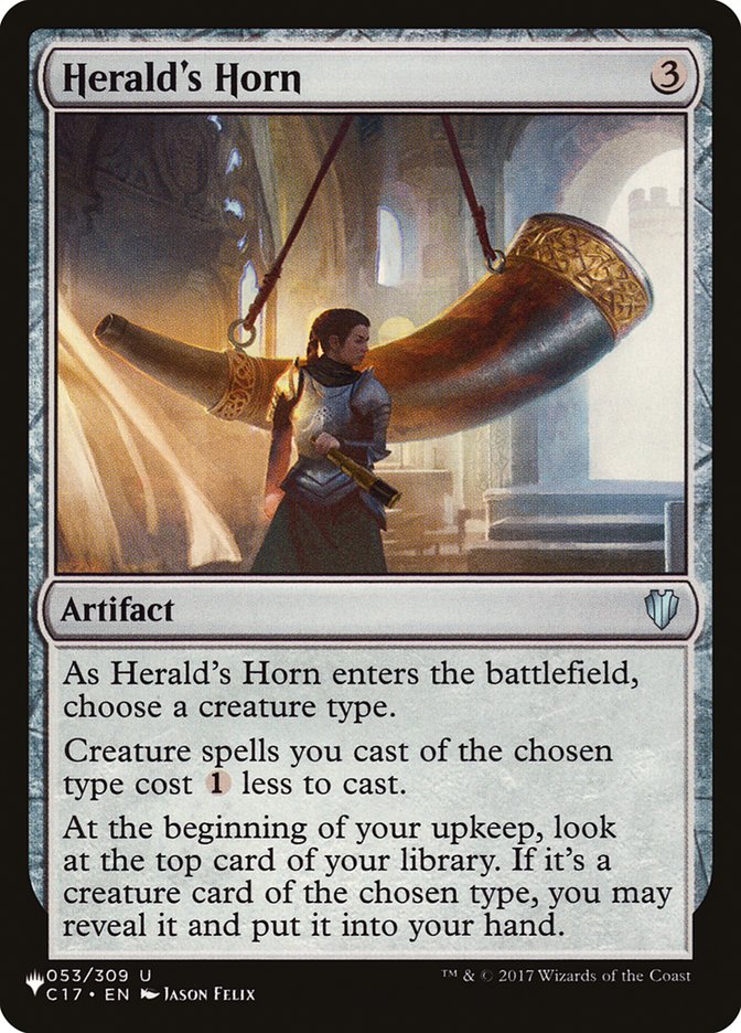 Herald's Horn [The List] Magic: The Gathering
