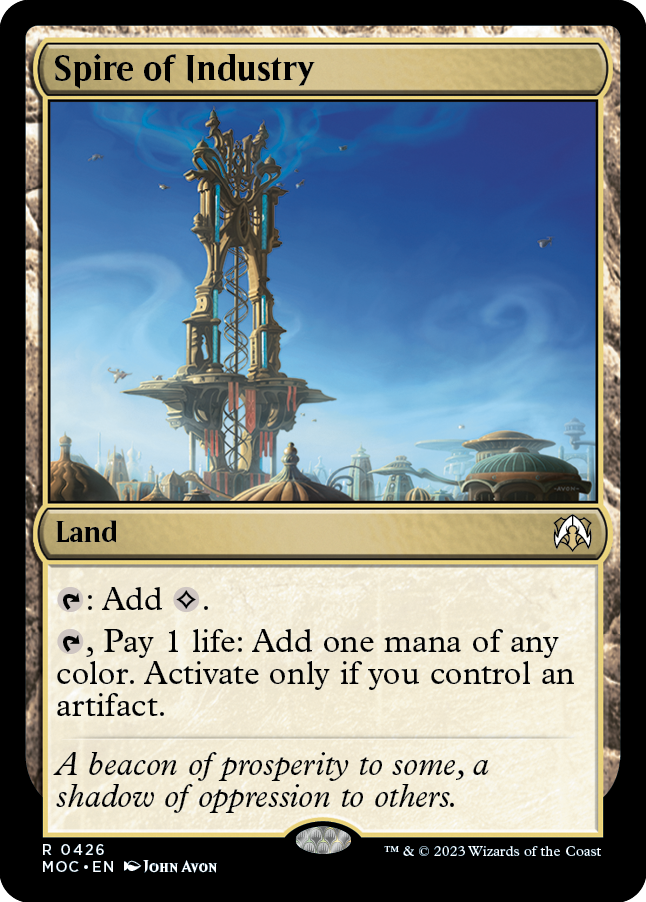 Spire of Industry [March of the Machine Commander] Magic: The Gathering