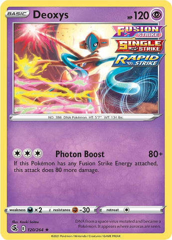 Deoxys (120/264) [Sword & Shield: Fusion Strike] Pokémon