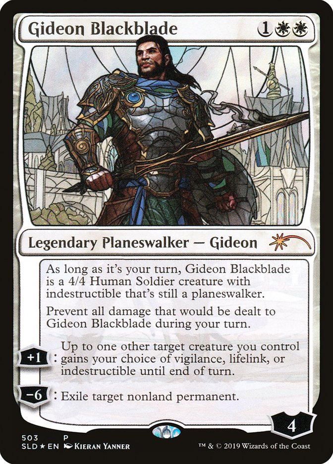 Gideon Blackblade (Stained Glass) [Secret Lair Drop Promos] Magic: The Gathering