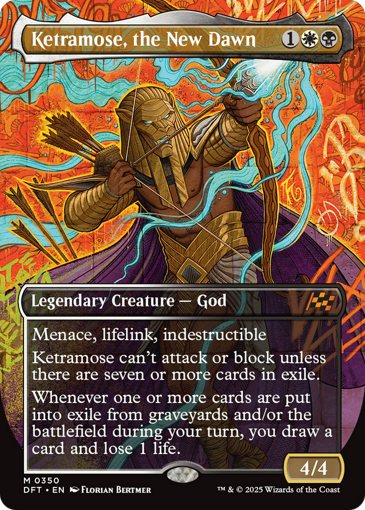 Ketramose, the New Dawn (Borderless) [Aetherdrift] Magic: The Gathering