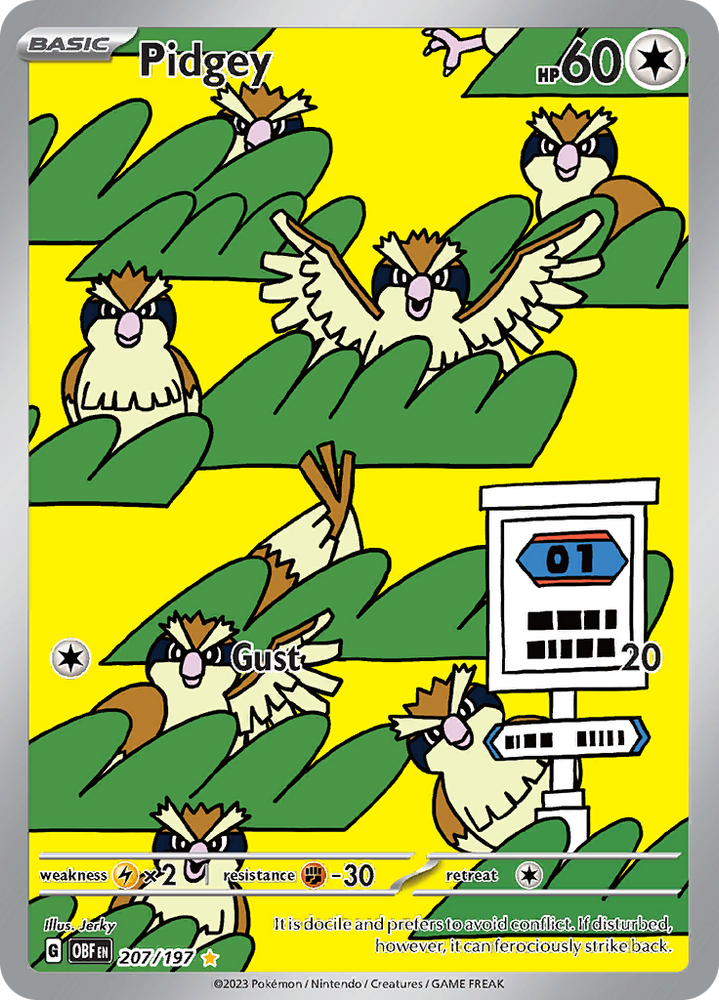Pidgey (207/197) [Scarlet & Violet: Obsidian Flames] Pokémon