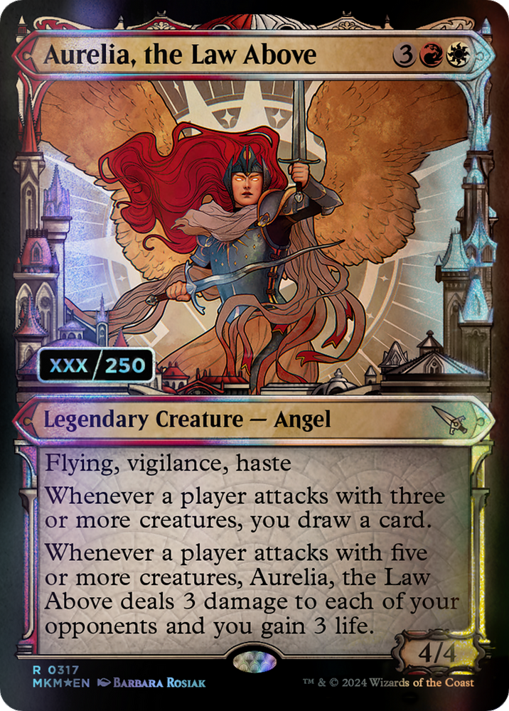Aurelia, the Law Above (Serialized) [Murders at Karlov Manor] Magic: The Gathering