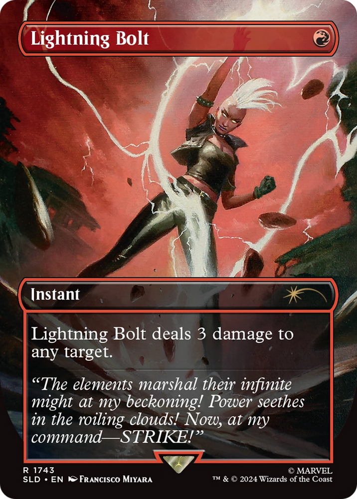 Lightning Bolt (1743) (Rainbow Foil) [Secret Lair Drop Series] Magic: The Gathering
