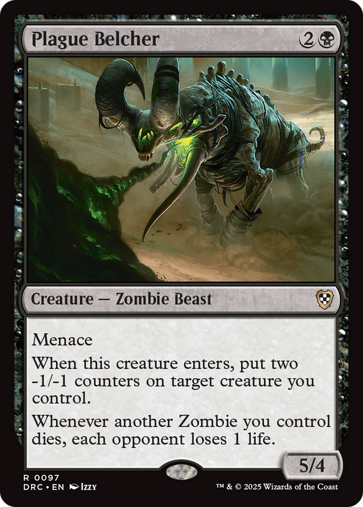 Plague Belcher [Aetherdrift Commander] Magic: The Gathering