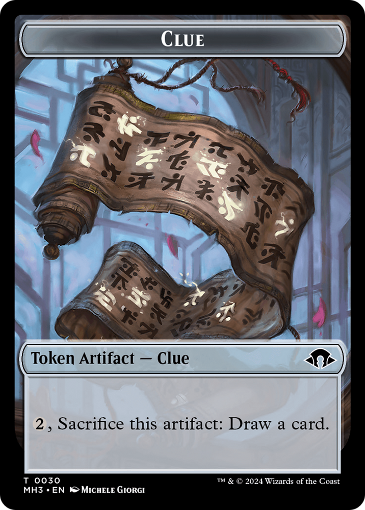 Eldrazi Spawn // Clue Double-Sided Token [Modern Horizons 3 Tokens] Magic: The Gathering