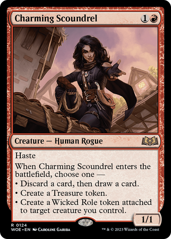 Charming Scoundrel [Wilds of Eldraine] Magic: The Gathering