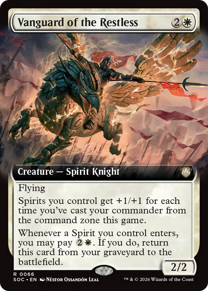 Vanguard of the Restless (Extended Art) [Secrets of Strixhaven Commander] Magic: The Gathering