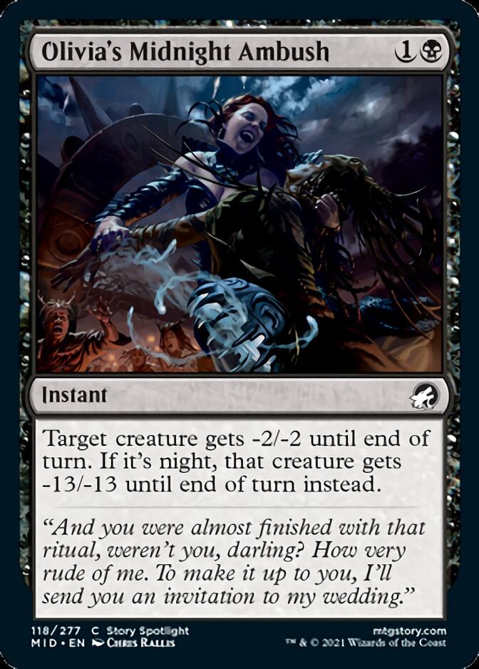 Olivia's Midnight Ambush [Innistrad: Midnight Hunt] Magic: The Gathering