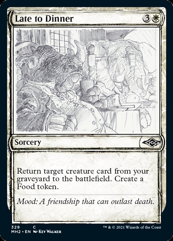 Late to Dinner (Sketch) [Modern Horizons 2] Magic: The Gathering