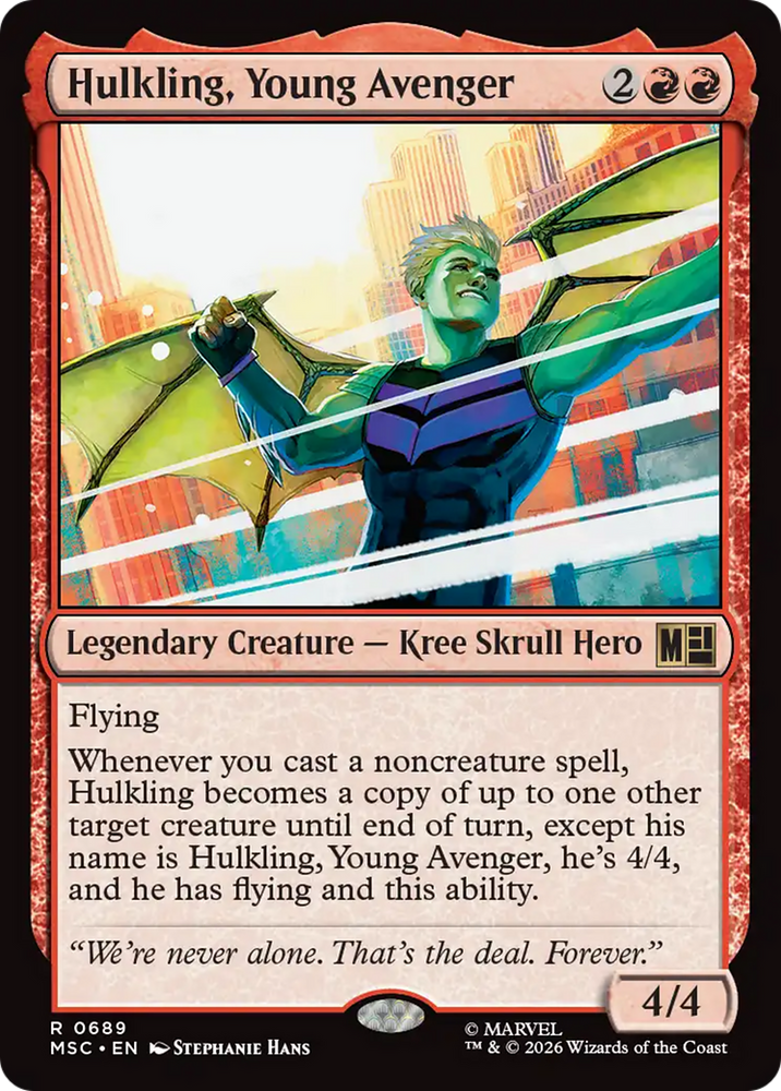Hulkling, Young Avenger [Marvel Super Heroes Commander] Magic: The Gathering