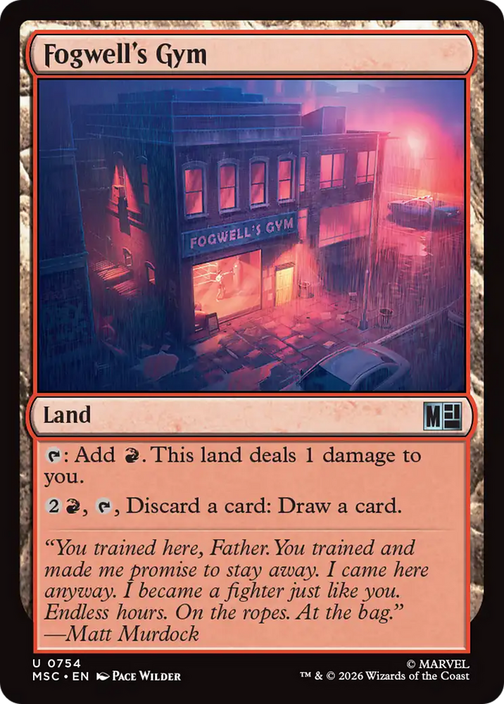 Fogwell's Gym [Marvel Super Heroes Commander] Magic: The Gathering