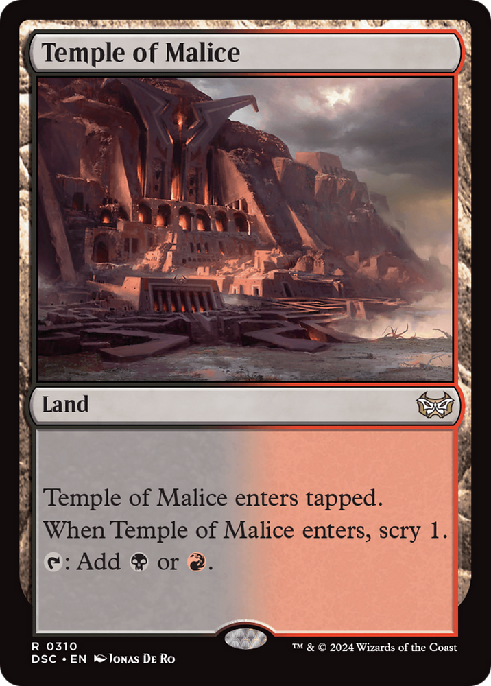Temple of Malice [Duskmourn: House of Horror Commander] Magic: The Gathering