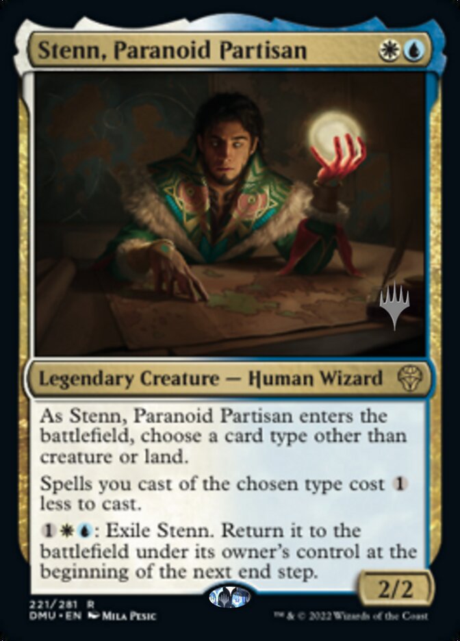 Stenn, Paranoid Partisan (Promo Pack) [Dominaria United Promos] Magic: The Gathering