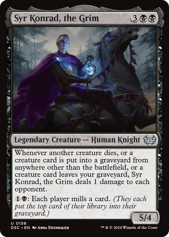 Syr Konrad, the Grim [Duskmourn: House of Horror Commander] Magic: The Gathering