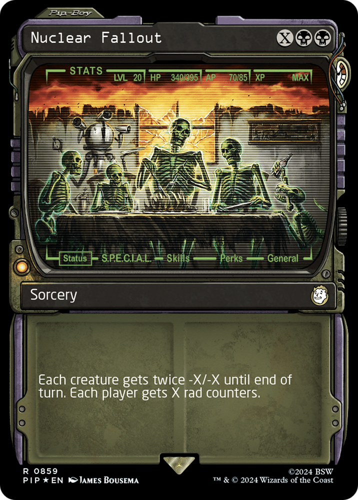 Nuclear Fallout (Showcase) (Surge Foil) [Fallout] Magic: The Gathering