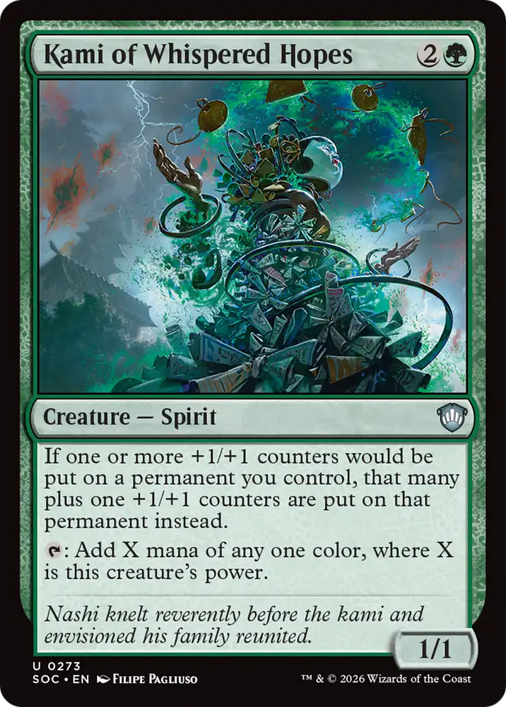 Kami of Whispered Hopes [Secrets of Strixhaven Commander] Magic: The Gathering