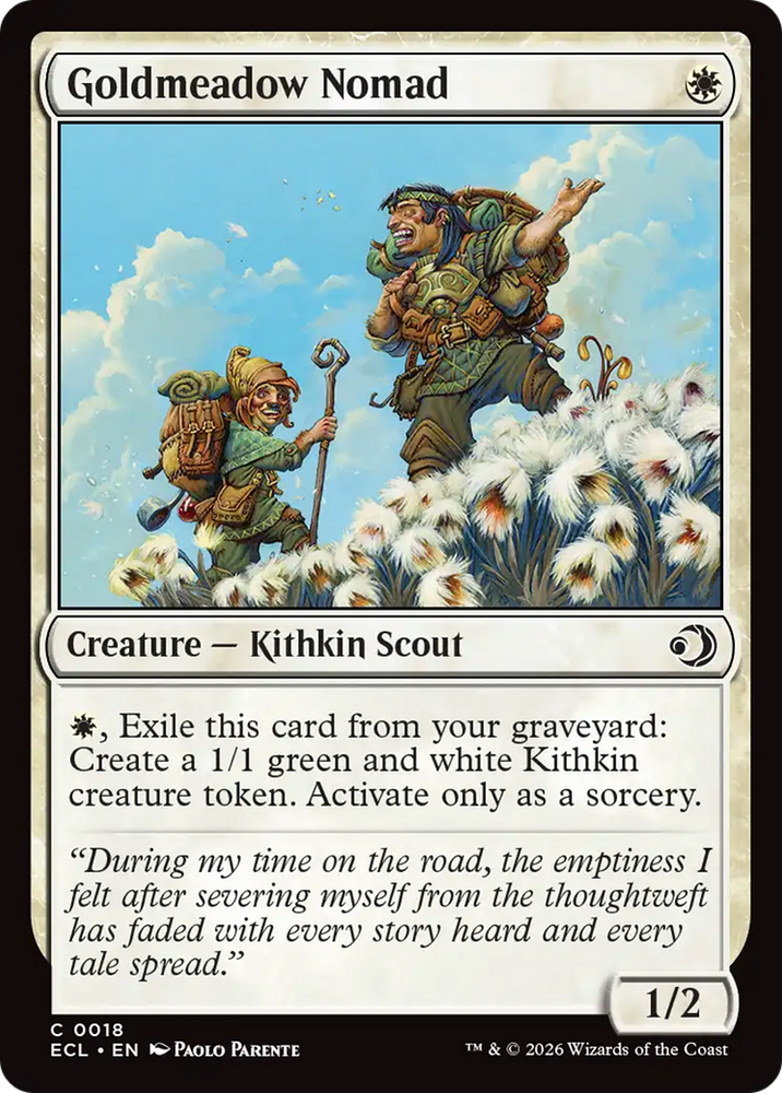 Goldmeadow Nomad [Lorwyn Eclipsed] Magic: The Gathering