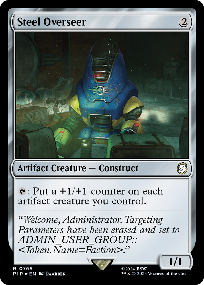Steel Overseer (Surge Foil) [Fallout] Magic: The Gathering