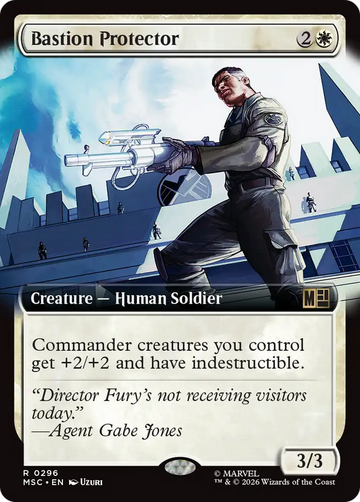 Bastion Protector (Extended Art) [Marvel Super Heroes Commander] Magic: The Gathering