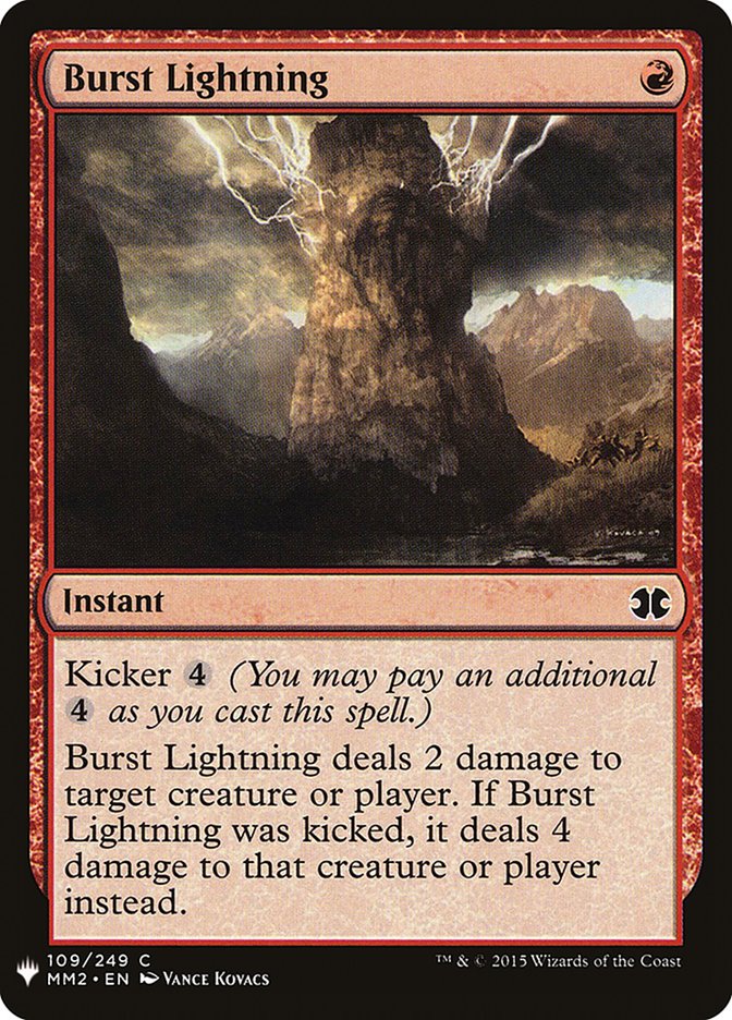 Burst Lightning [Mystery Booster] Magic: The Gathering