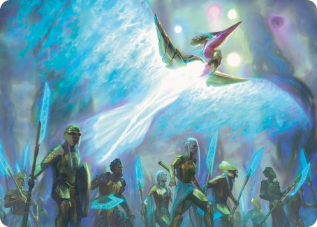 Otharri, Suns' Glory Art Card [Phyrexia: All Will Be One Art Series] Magic: The Gathering