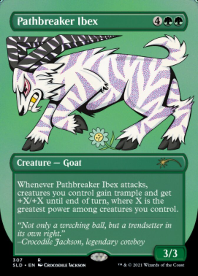 Pathbreaker Ibex (Borderless) [Secret Lair Drop Series] Magic: The Gathering