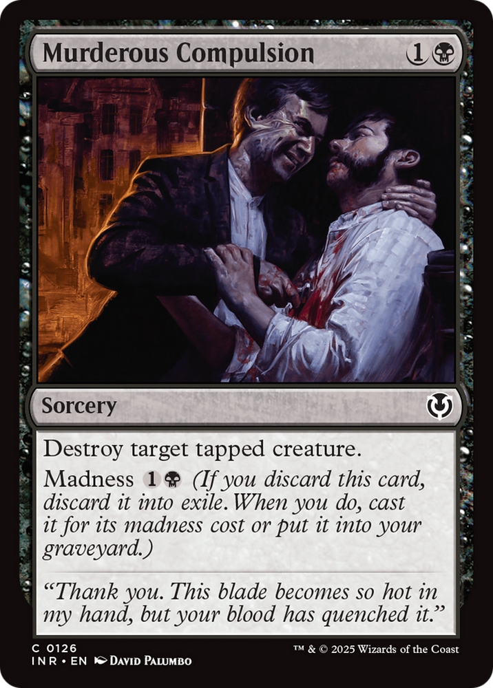Murderous Compulsion [Innistrad Remastered] Magic: The Gathering