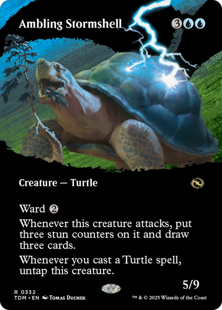 Ambling Stormshell (Borderless) [Tarkir: Dragonstorm] Magic: The Gathering