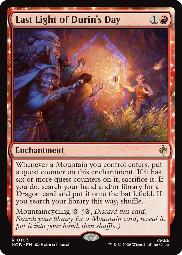 Last Light of Durin's Day [The Hobbit] Magic: The Gathering