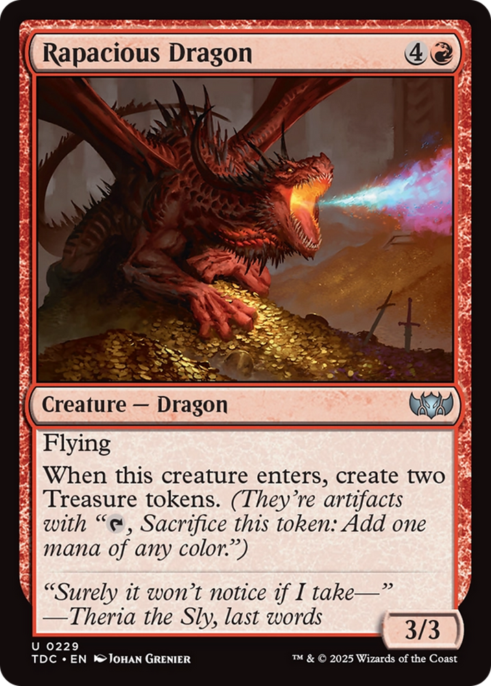 Rapacious Dragon [Tarkir: Dragonstorm Commander] Magic: The Gathering