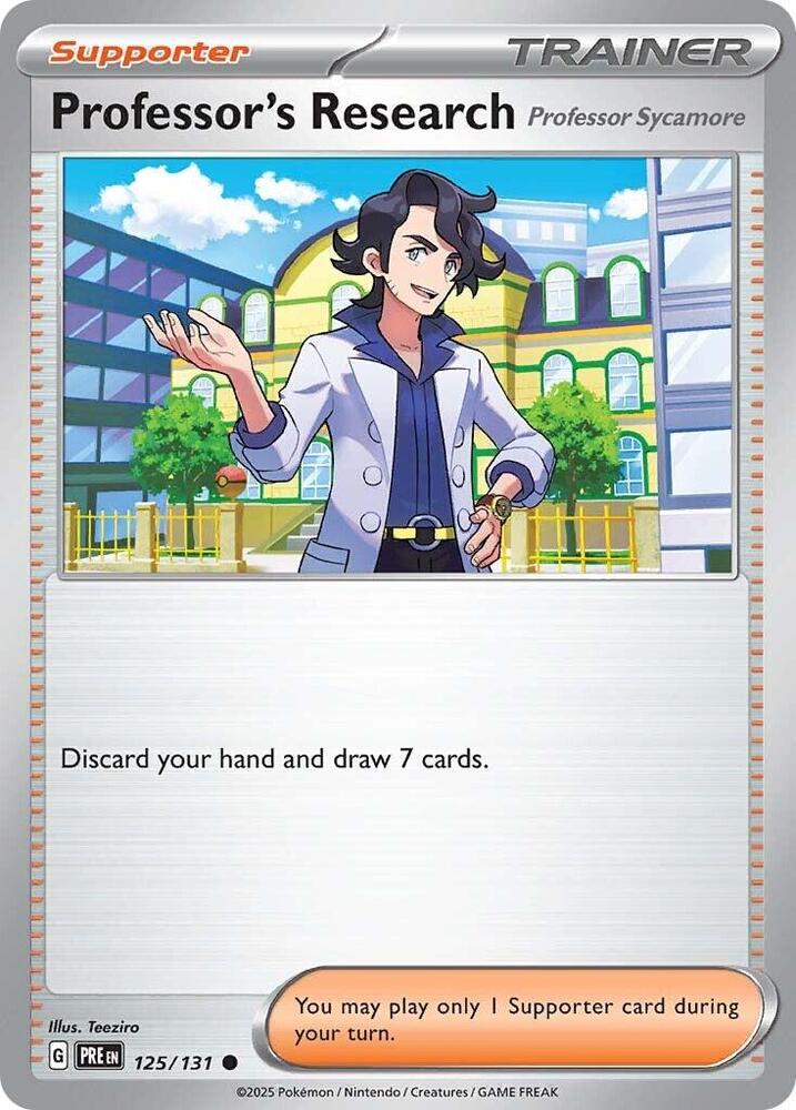 Professor's Research (125/131) [Professor Sycamore] [Scarlet & Violet: Prismatic Evolutions] Pokémon