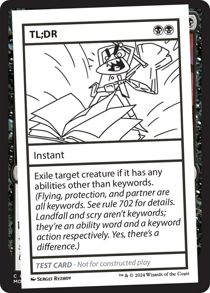 TL;DR [Mystery Booster 2 Playtest Cards] Magic: The Gathering