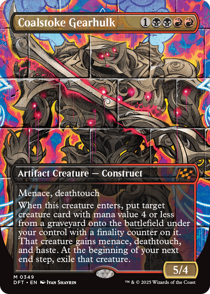 Coalstoke Gearhulk (Borderless) [Aetherdrift] Magic: The Gathering