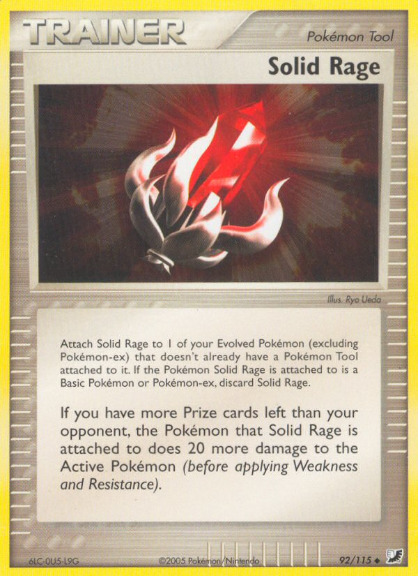 Solid Rage (92/115) [EX: Unseen Forces] Pokémon