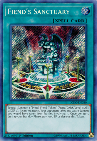 Fiend's Sanctuary [LCKC-EN030] Secret Rare Yu-Gi-Oh!