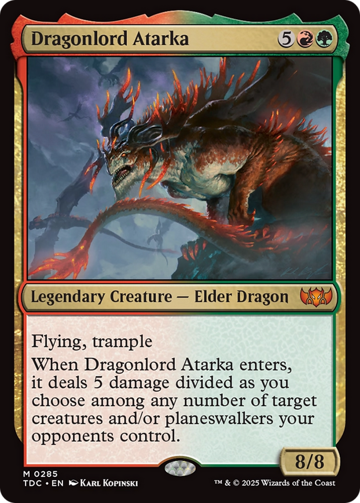 Dragonlord Atarka [Tarkir: Dragonstorm Commander] Magic: The Gathering