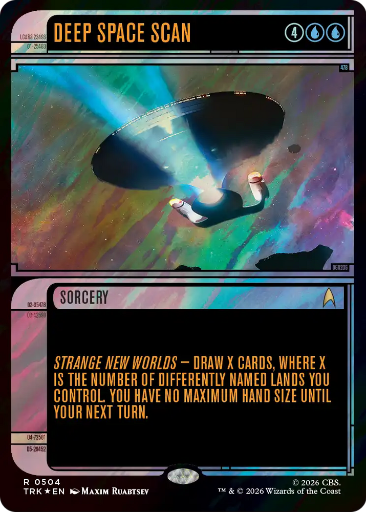 Deep Space Scan (Showcase) (Surge Foil) [Star Trek] Magic: The Gathering