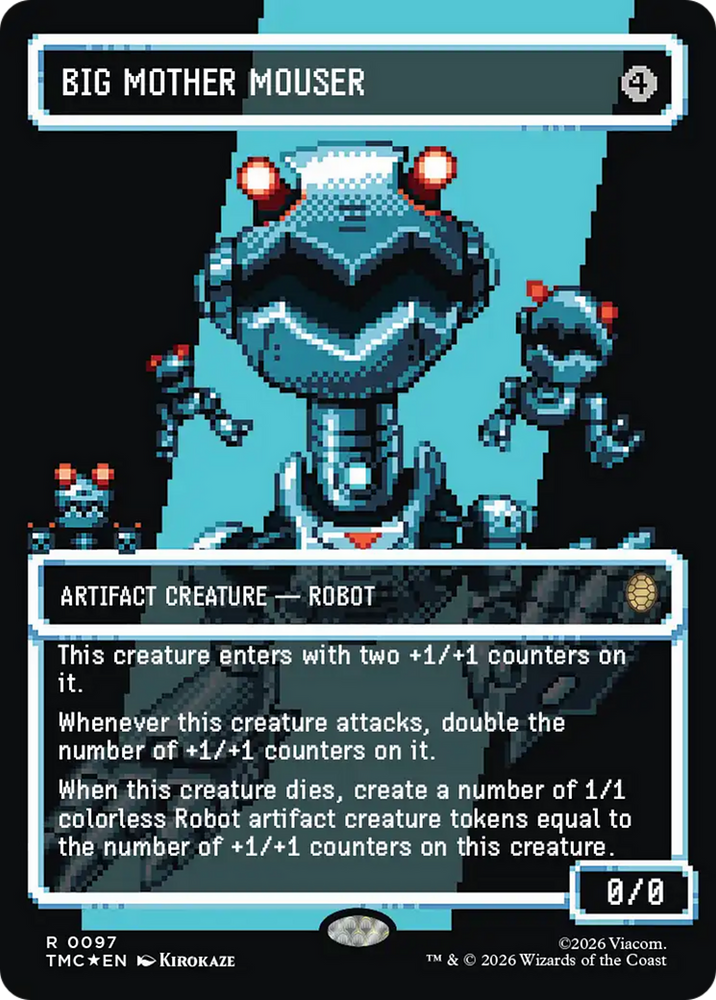Big Mother Mouser (Borderless) (Surge Foil) [Teenage Mutant Ninja Turtles Commander] Magic: The Gathering