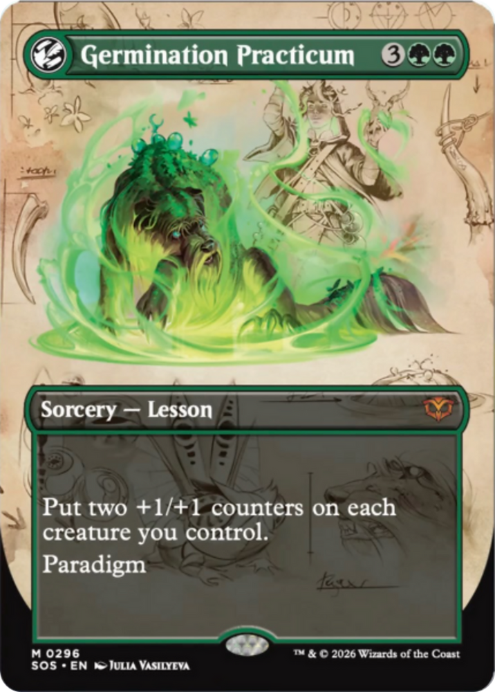 Germination Practicum (Borderless) [Secrets of Strixhaven] Magic: The Gathering