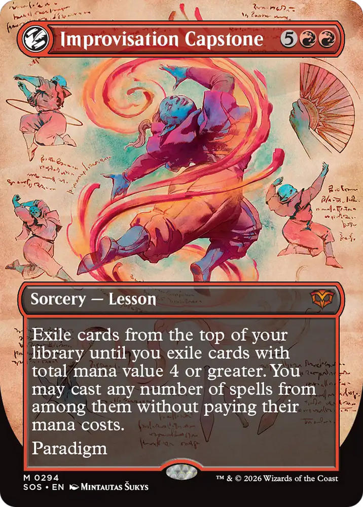 Improvisation Capstone (Borderless) [Secrets of Strixhaven] Magic: The Gathering