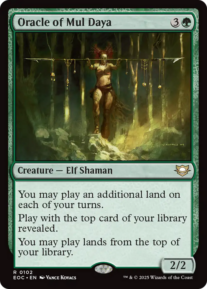 Oracle of Mul Daya [Edge of Eternities Commander] Magic: The Gathering